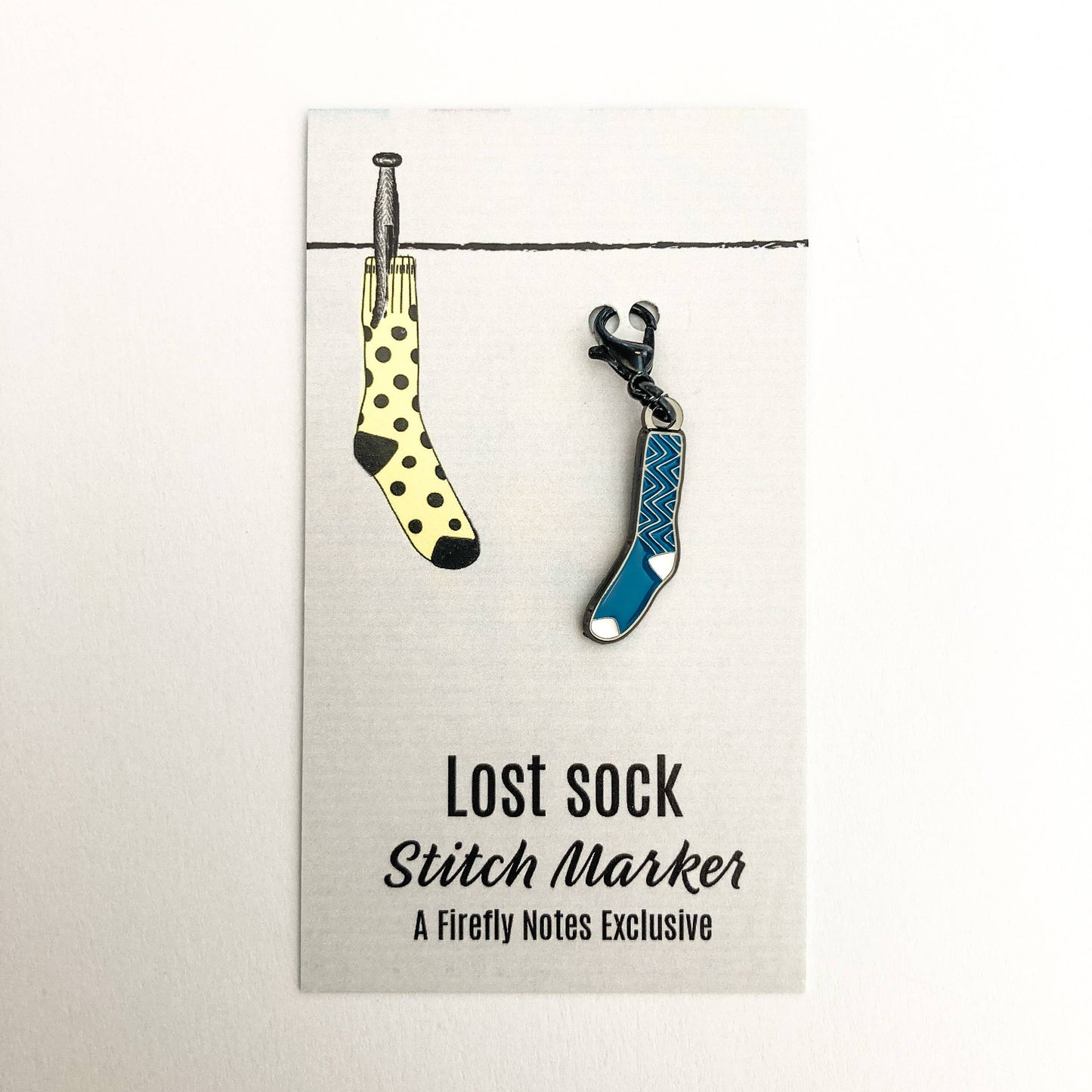 Firefly Notes - Lost sock single stitch marker