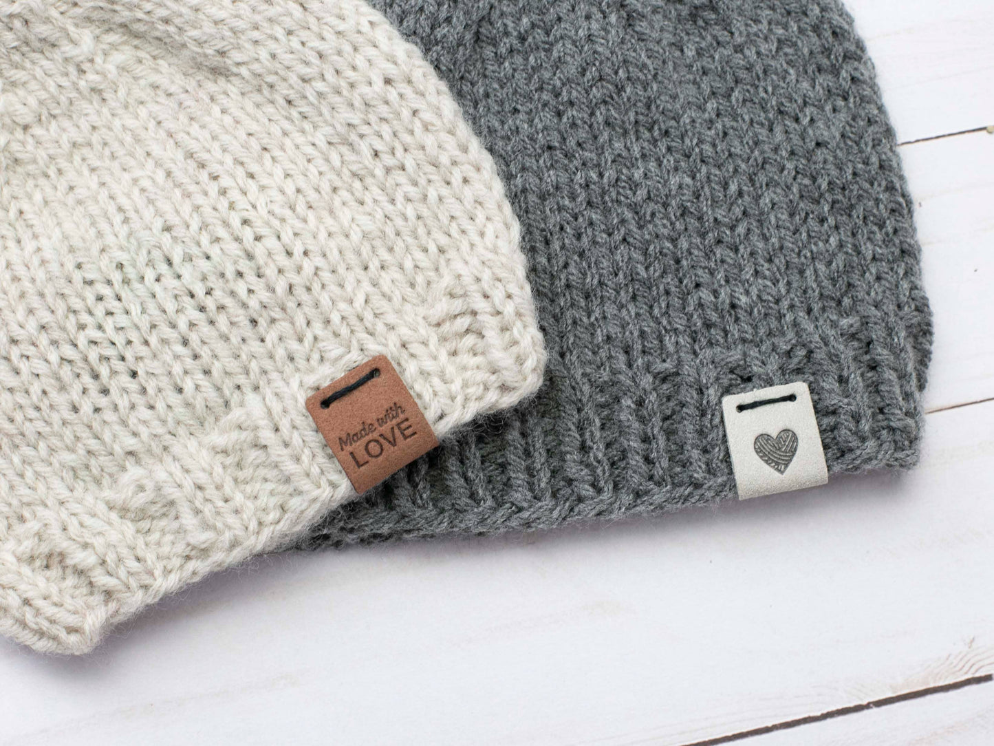 Made With Love | Fold Over Tags Faux Leather