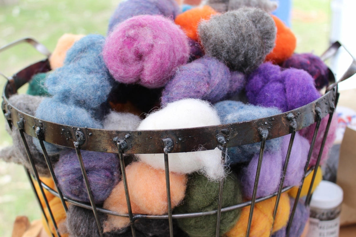 Needle Felting Color Pack- Free Ship- Mix- Felting Kit- Wool