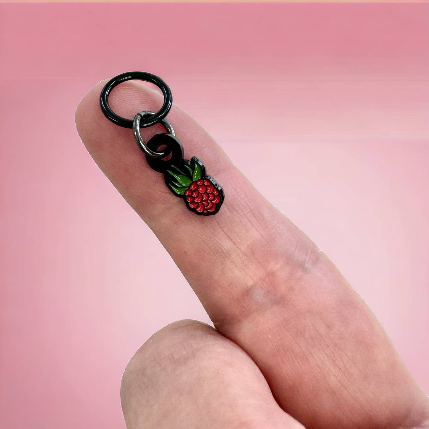 Firefly Notes - Raspberry Markers for Knitting