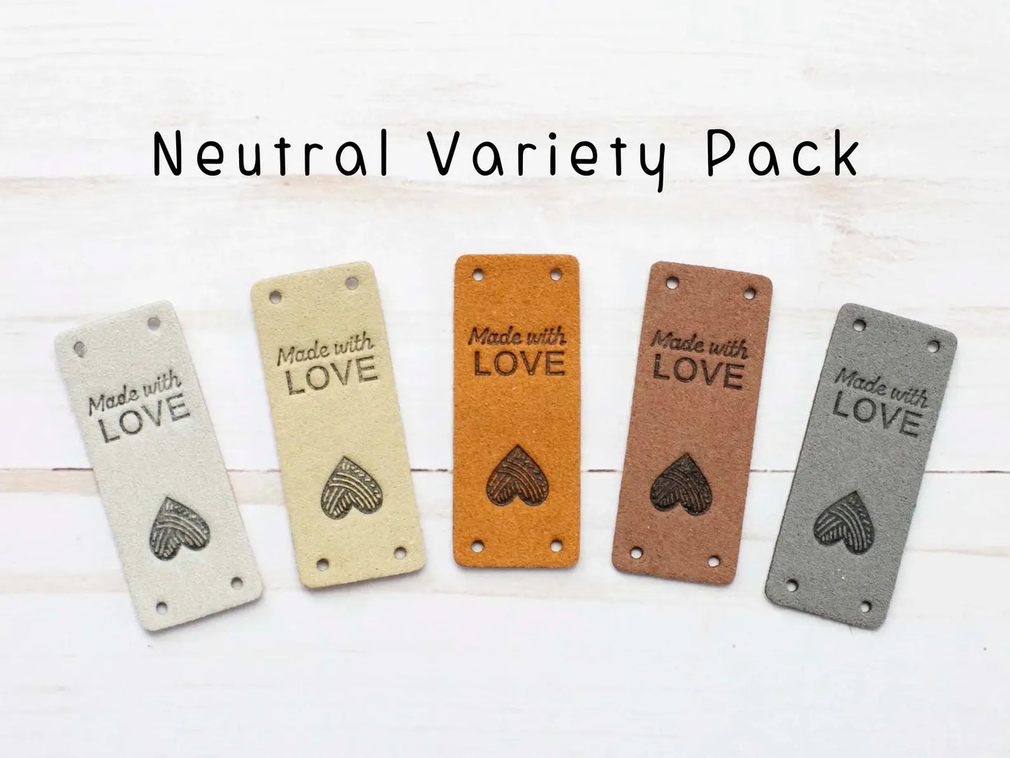 Made With Love | Fold Over Tags Faux Leather