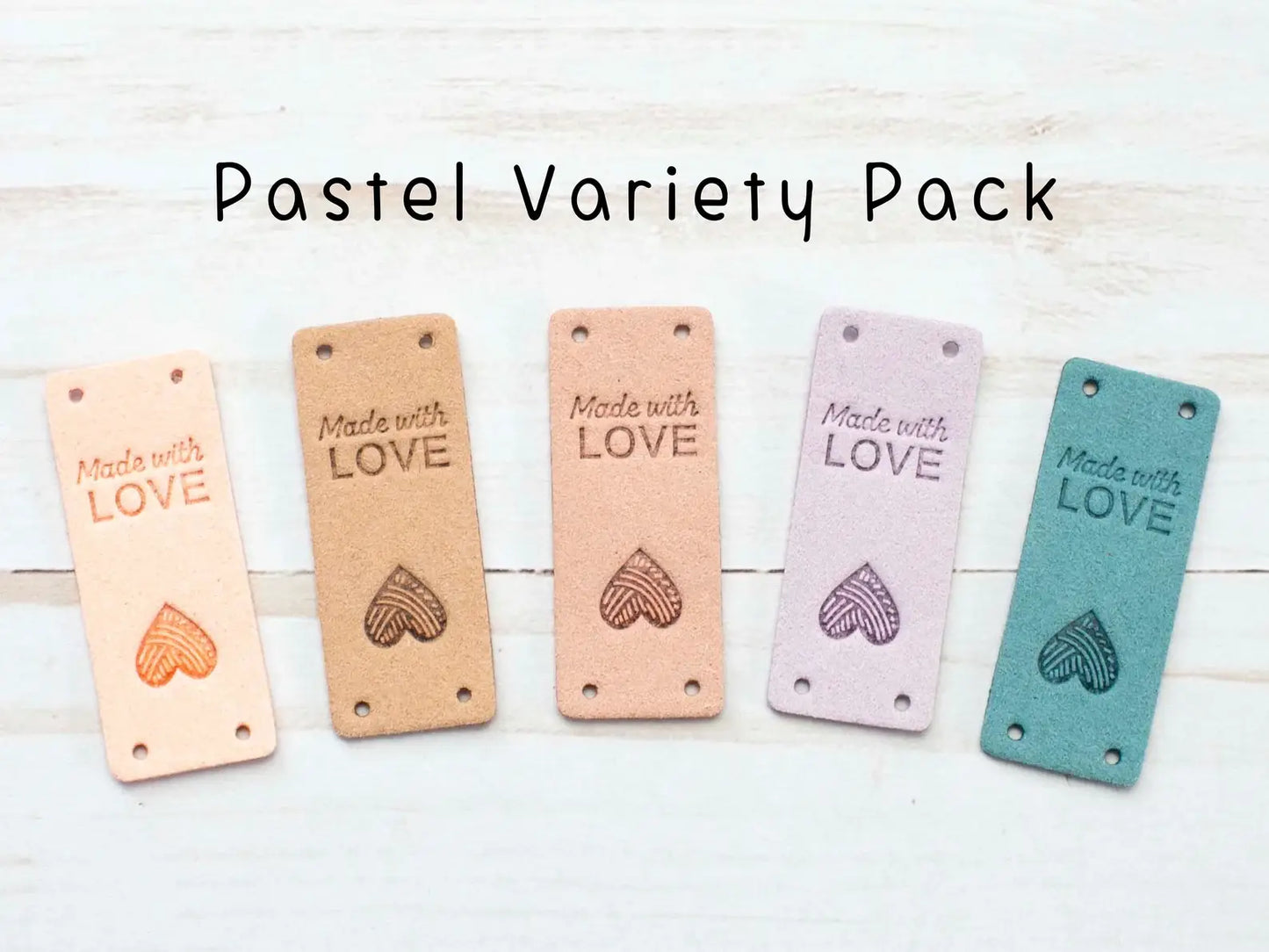Made With Love | Fold Over Tags Faux Leather