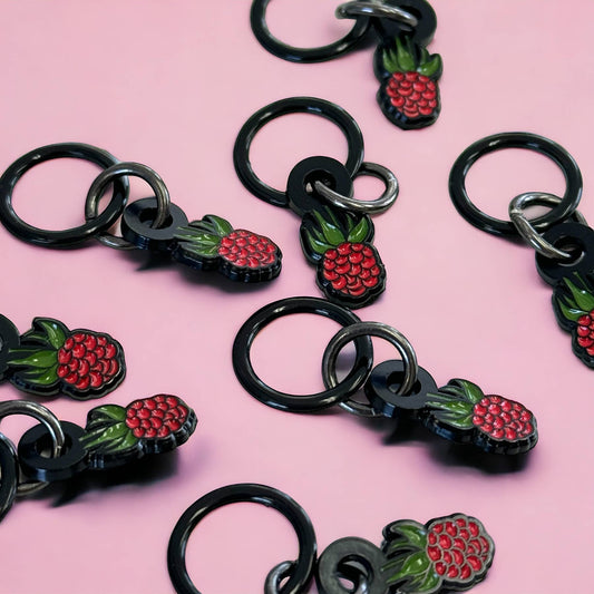 Firefly Notes - Raspberry Markers for Knitting