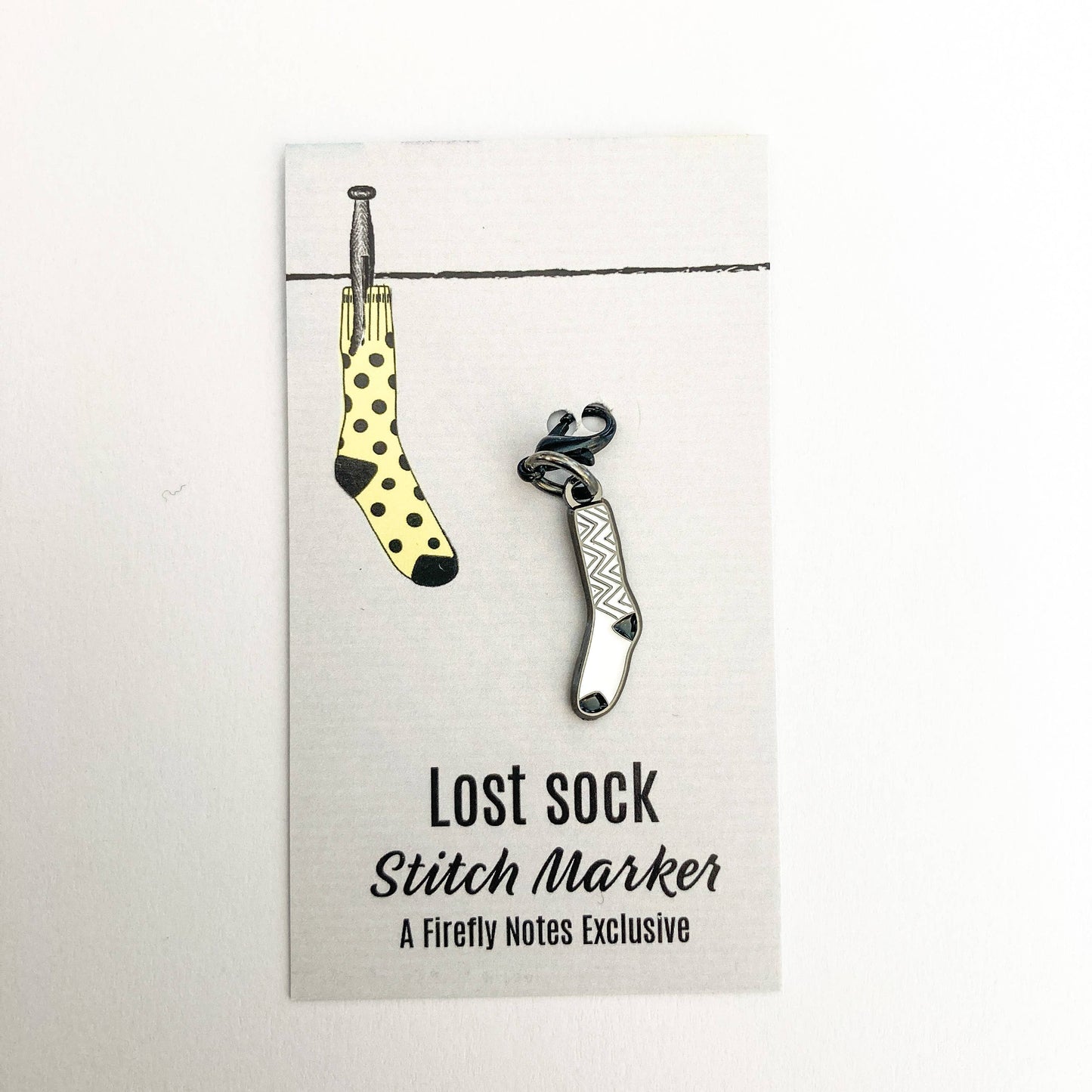 Firefly Notes - Lost sock single stitch marker