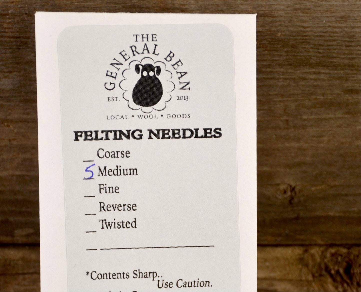Pack of Five Felting Needles, Choose Size. Needle Felting