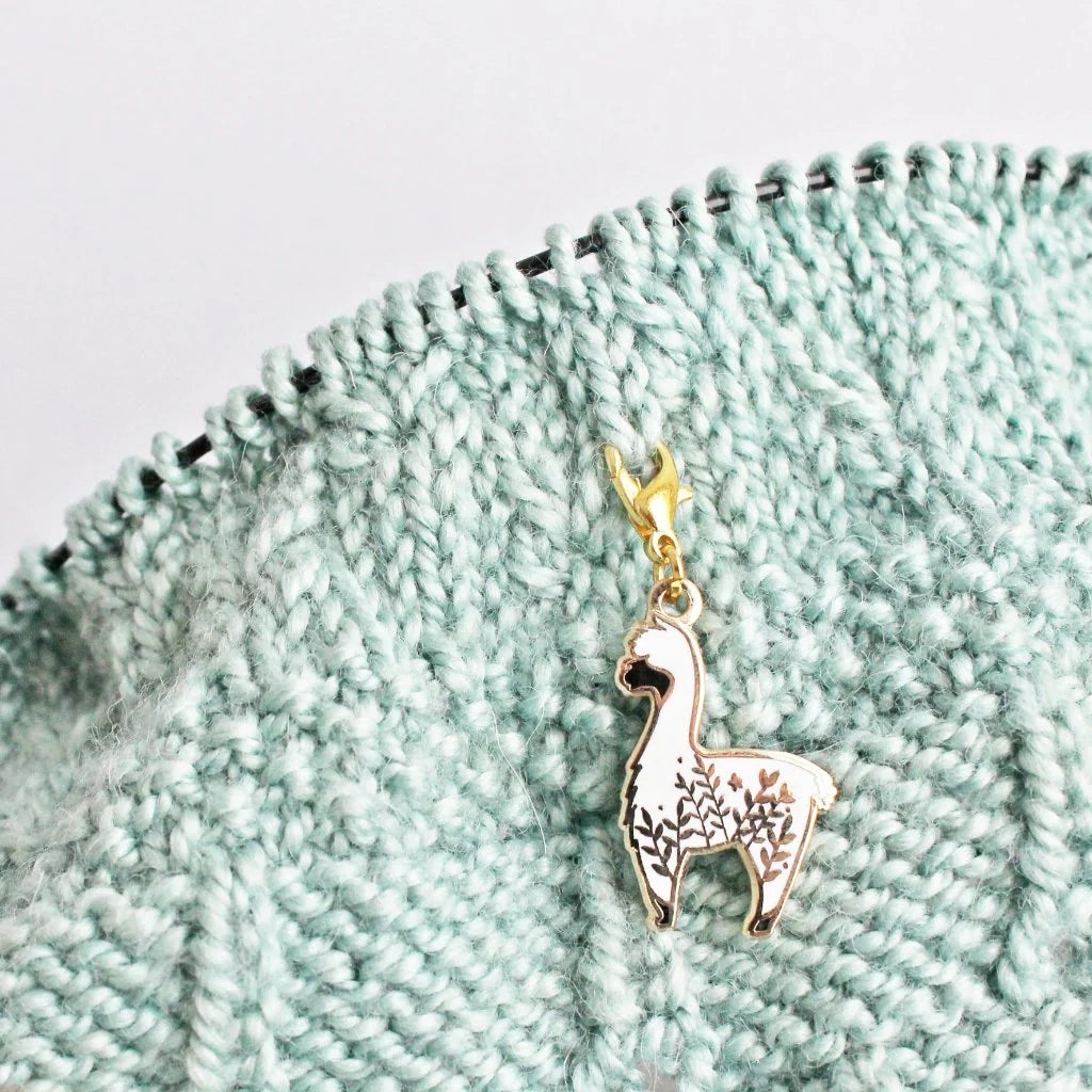 Twill & Print - Little Alpaca Progress Keeper / Stitch Marker