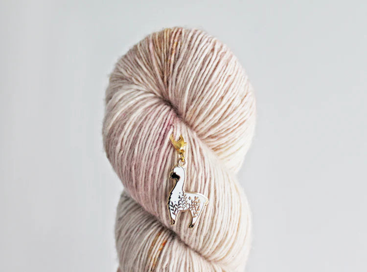 Twill & Print - Little Alpaca Progress Keeper / Stitch Marker