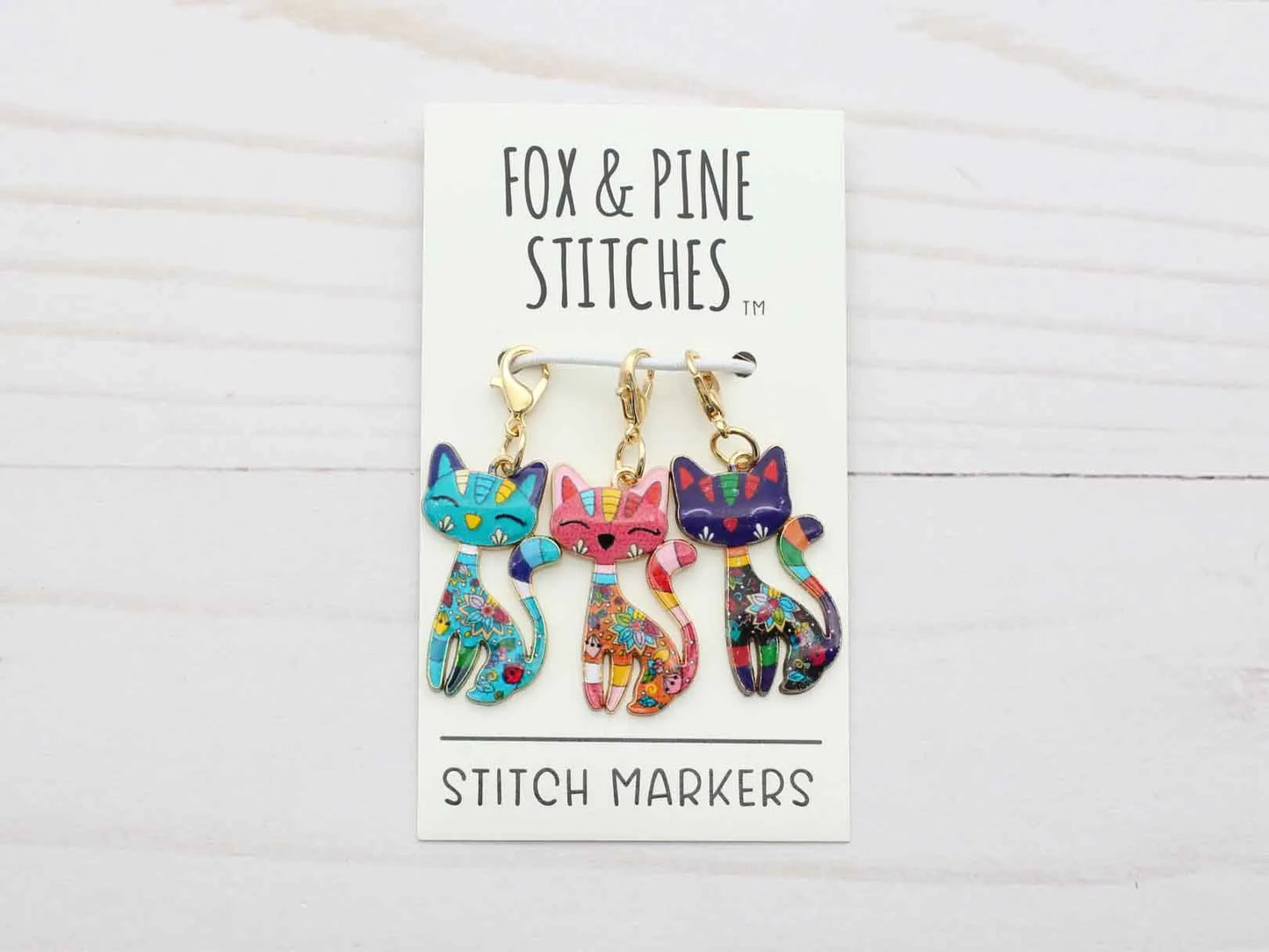 Colourful Cat | Stitch Markers