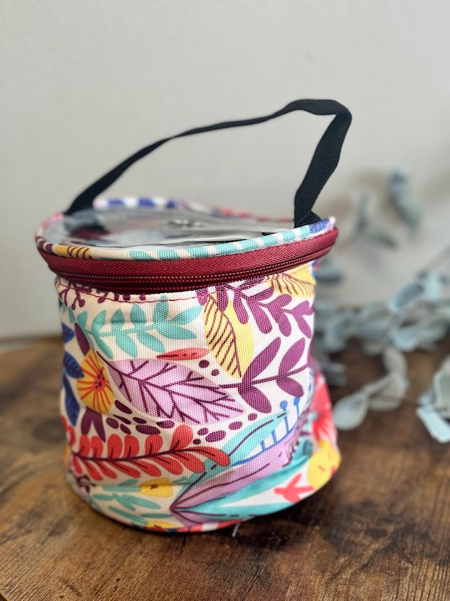 Small Yarn Tote I Clear Top