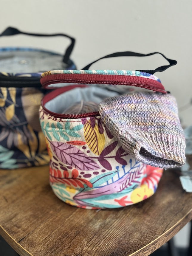 Small Yarn Tote I Clear Top