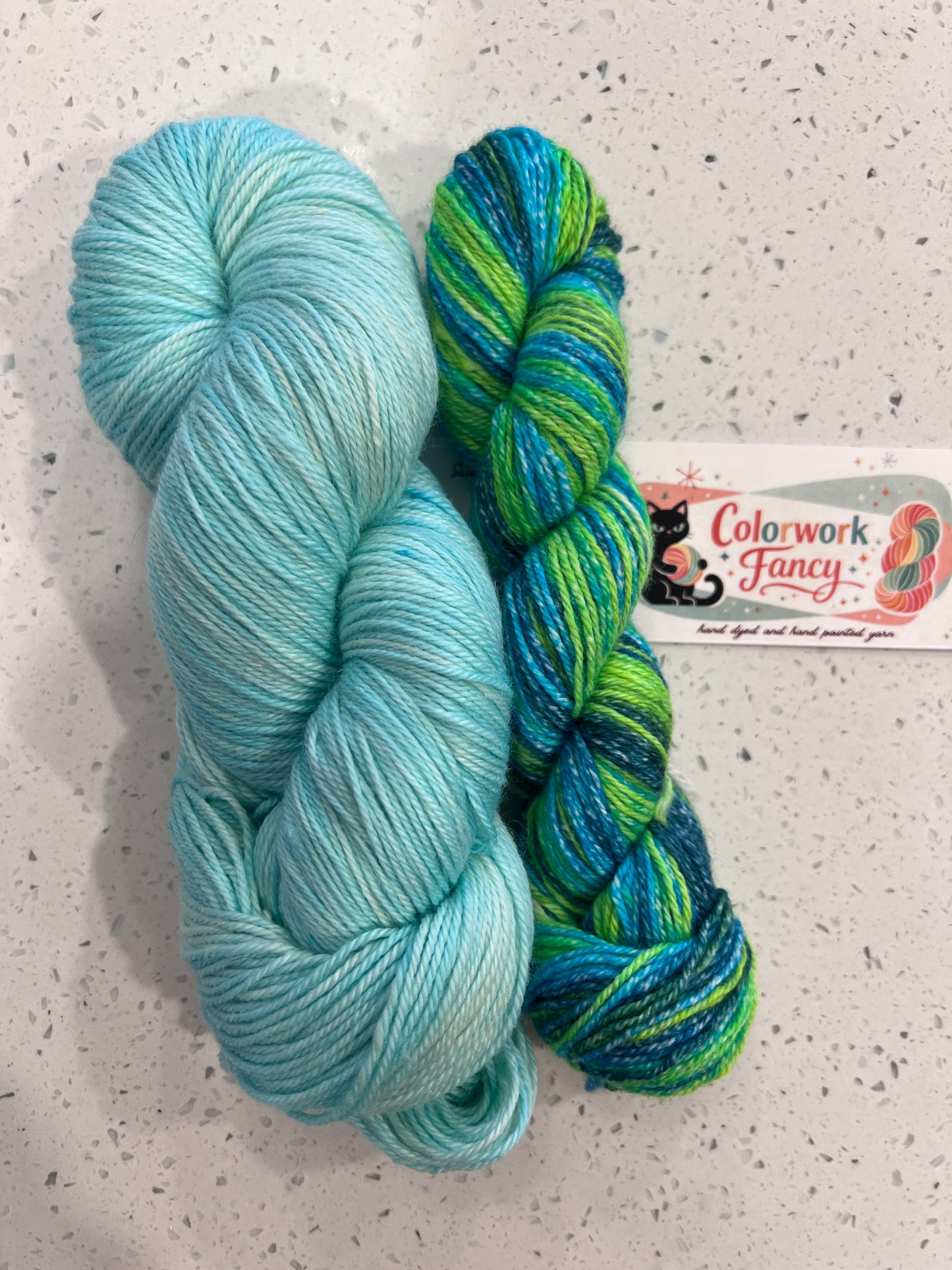 Merino/Yak/Silk Self Striping Sock Sets I Colorwork Fancy