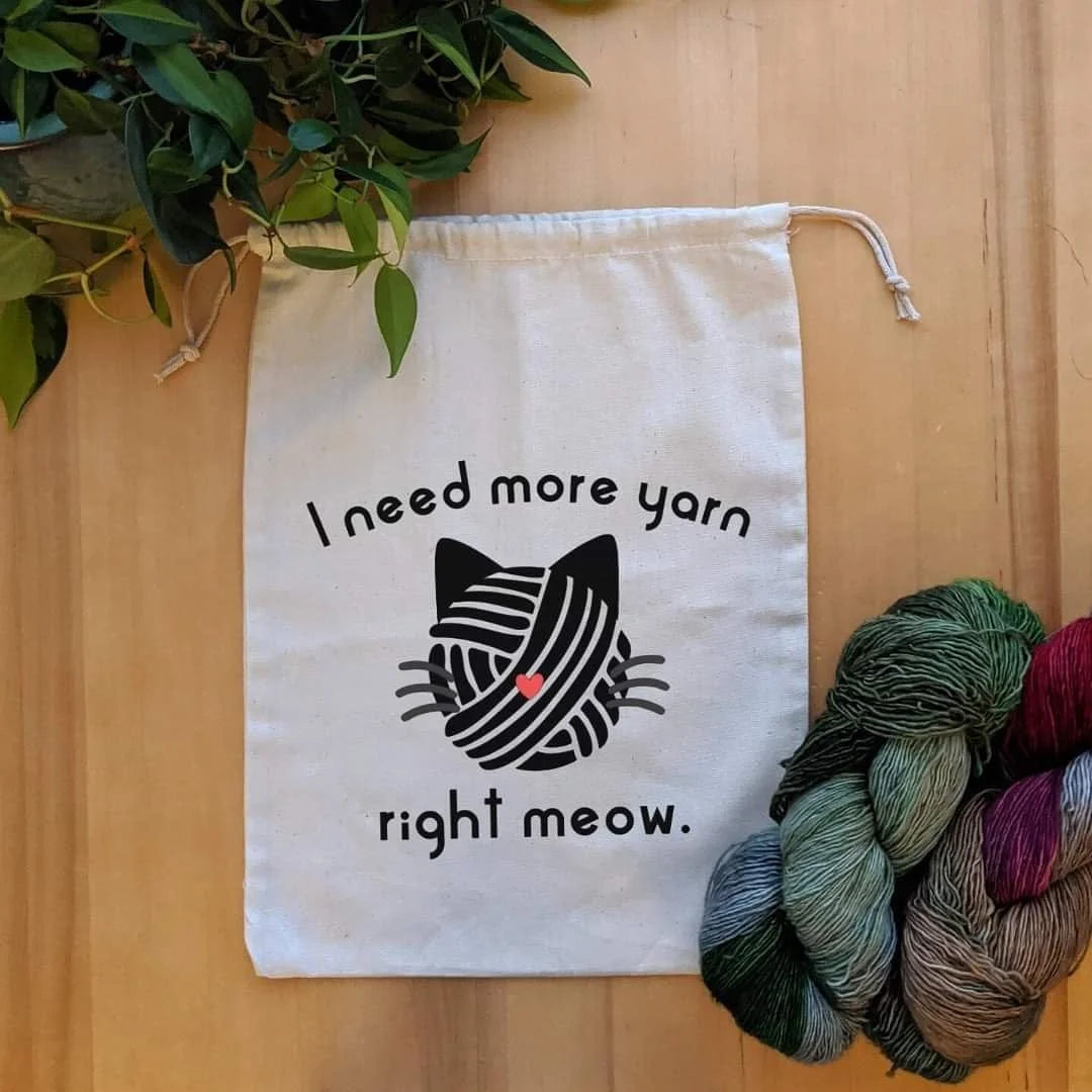 Pine & Purl Drawstring Project Bags