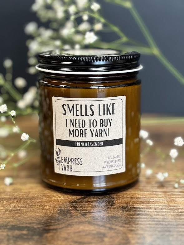 8oz Candle - Smell's Like More Yarn