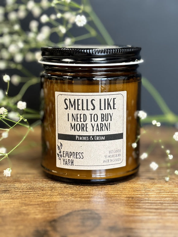 8oz Candle - Smell's Like More Yarn