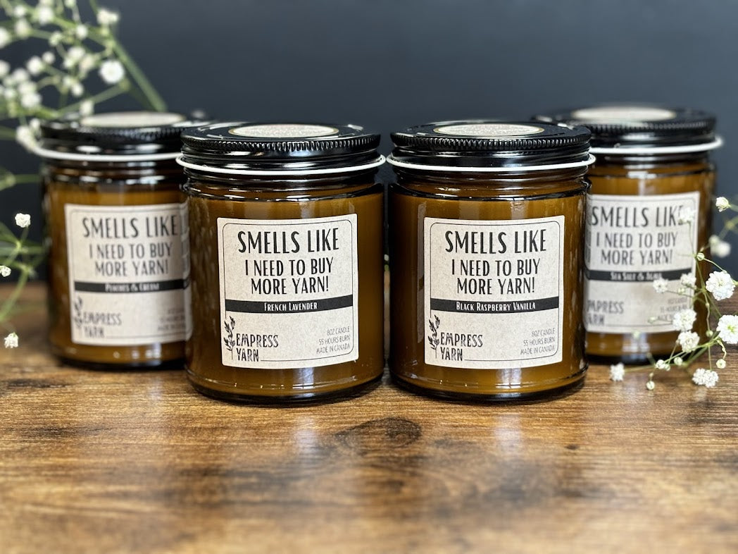 8oz Candle - Smell's Like More Yarn