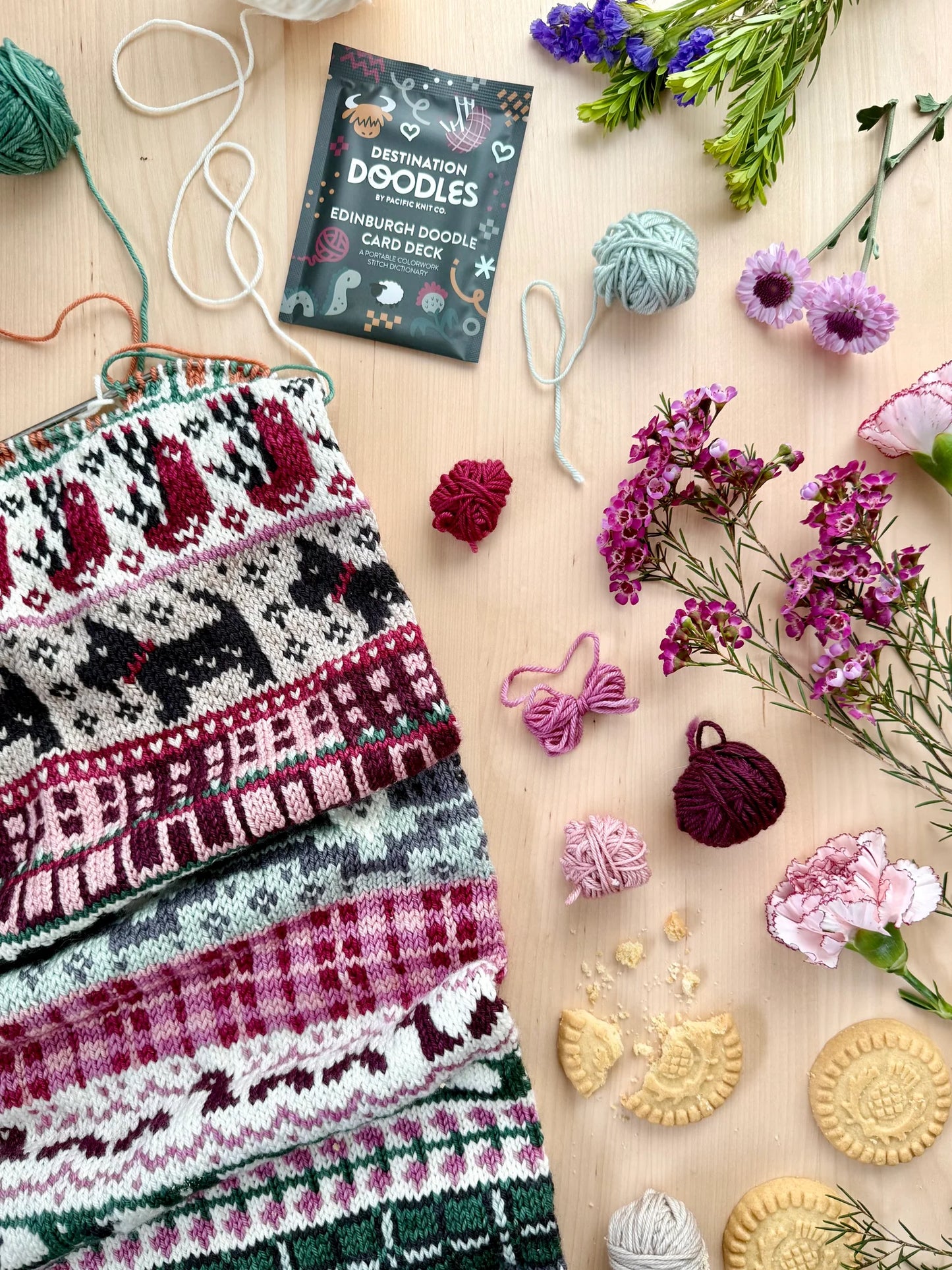 Pacific Knit Co Doodle Card Decks - Edinburgh Theme (Foil Pack)