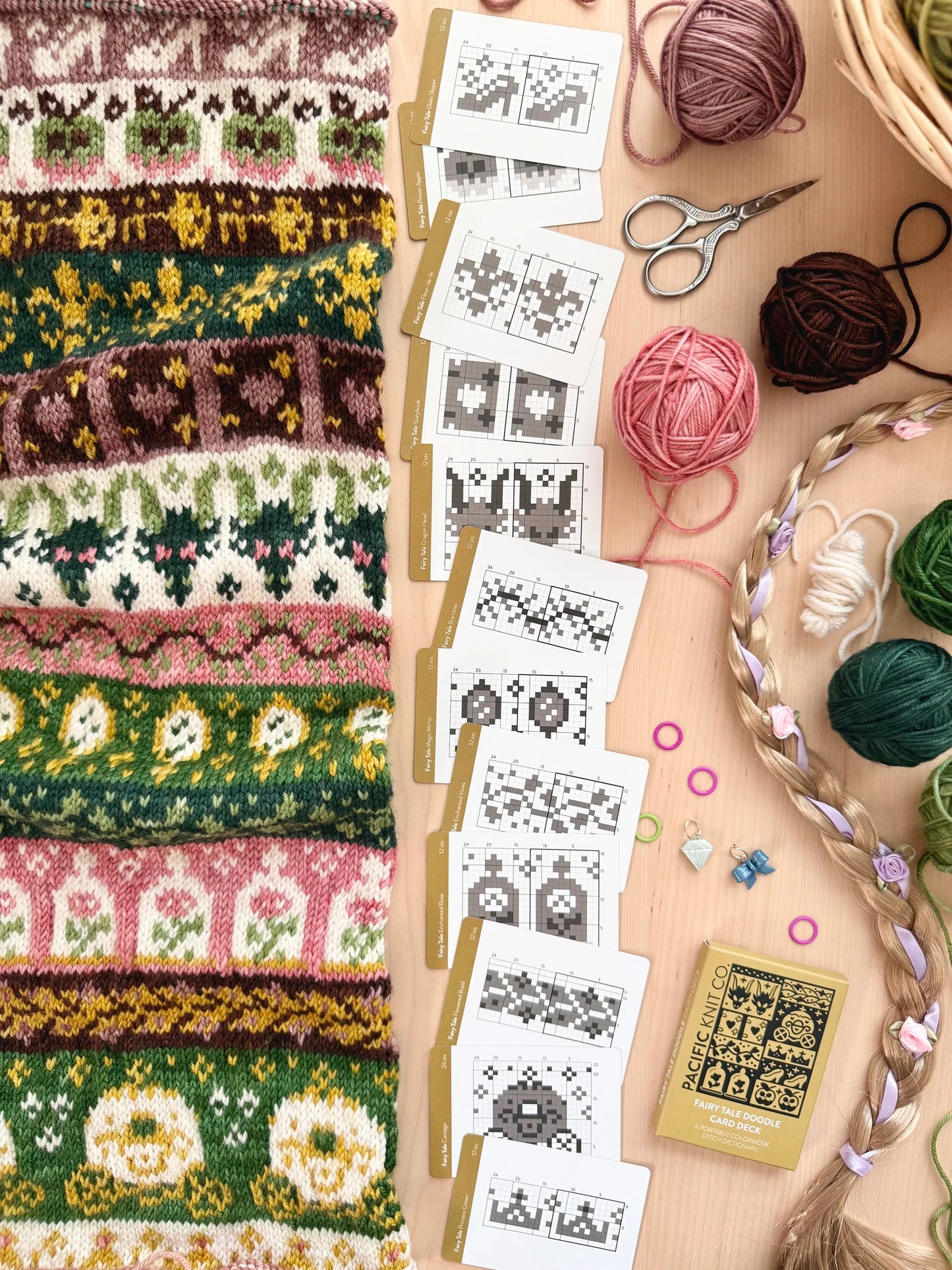Pacific Knit Co Doodle Card Decks - Fairy Tale Theme (Half Deck)