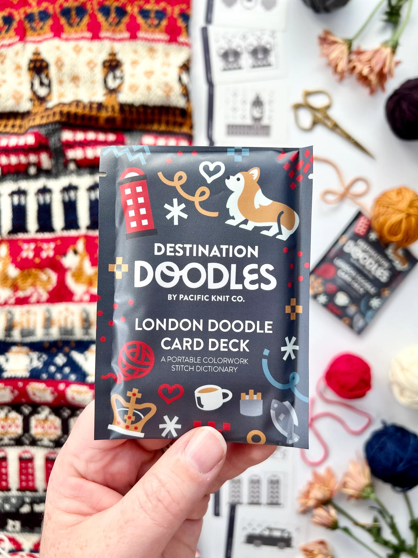 Pacific Knit Co Doodle Card Decks - London Theme (Foil Pack)
