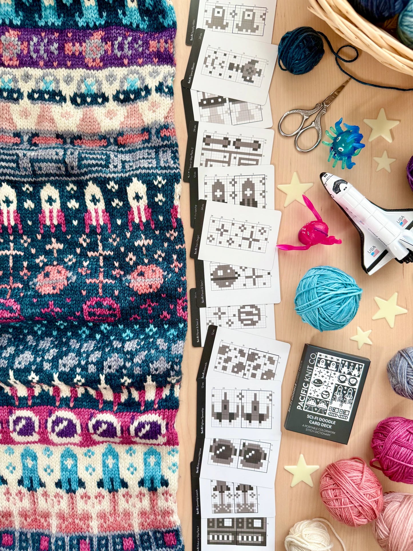Pacific Knit Co Doodle Card Decks - Sci-Fi Theme (Half Deck)