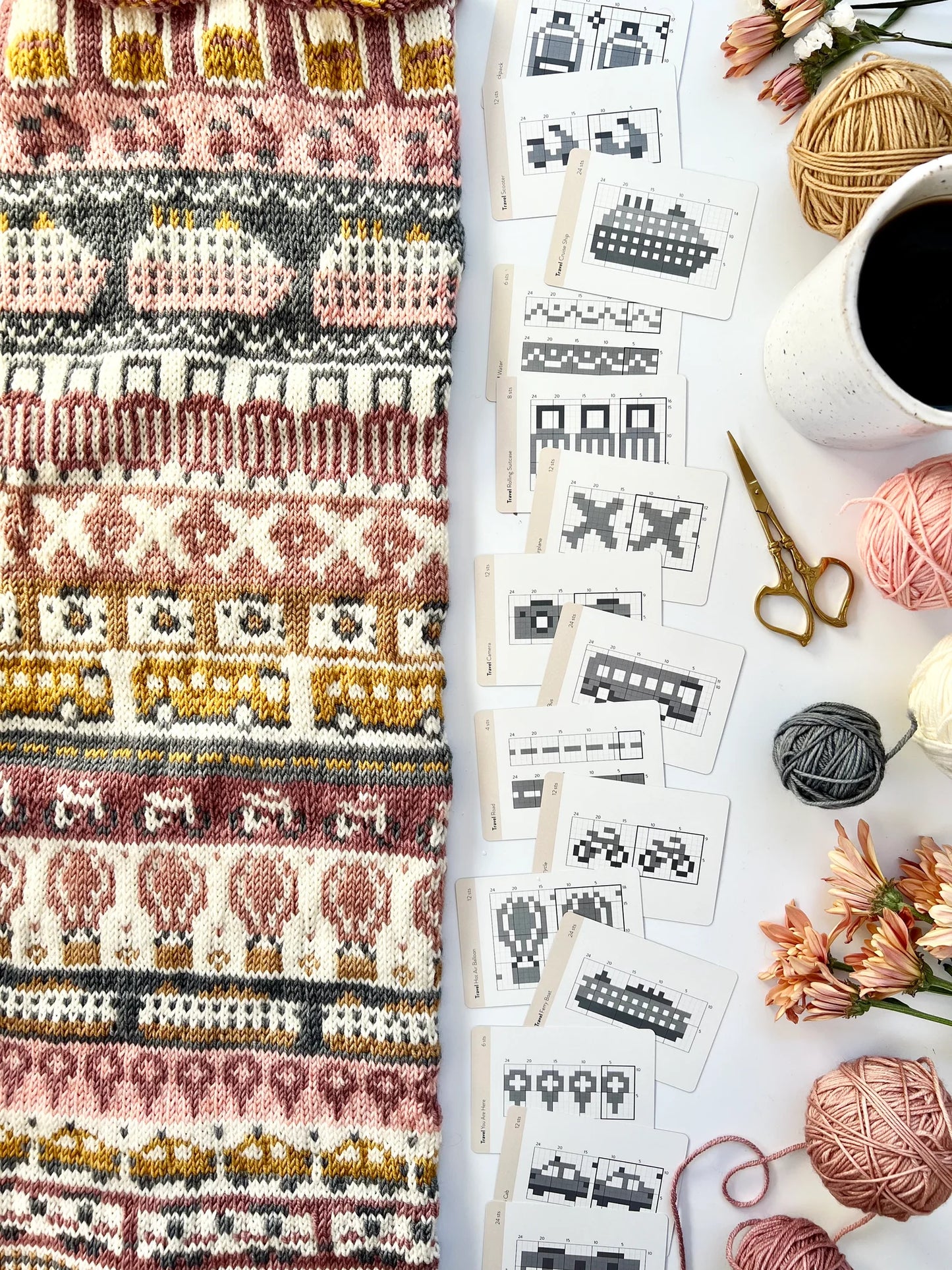 Pacific Knit Co Doodle Card Decks - Travel Theme (Half Deck)