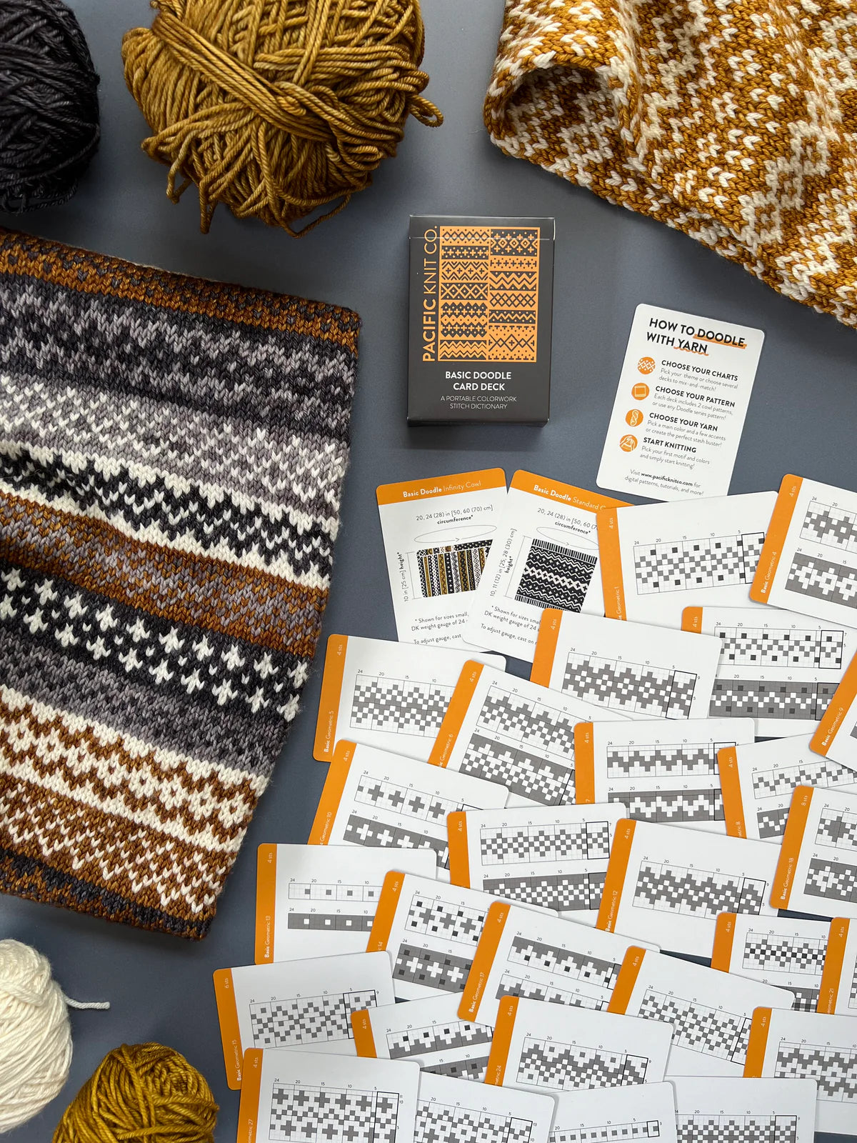 Pacific Knit Co Doodle Card Deck - Basic Theme