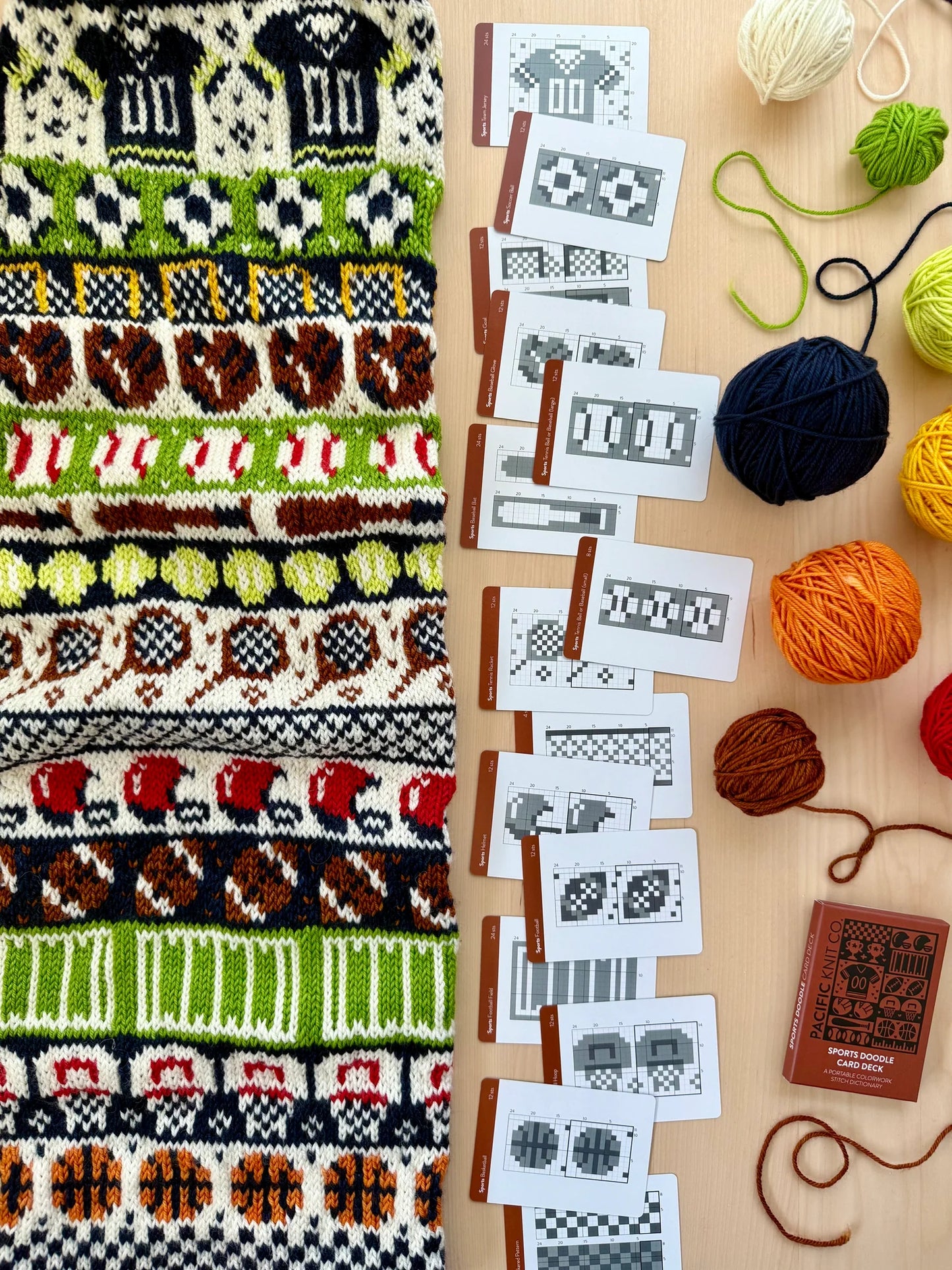 Pacific Knit Co Doodle Card Decks - Sports Theme (Half Deck)