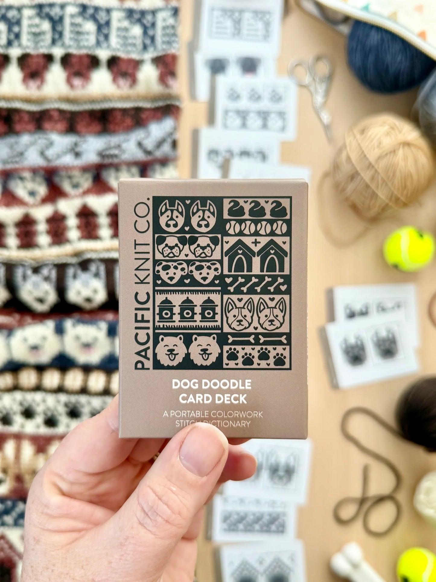 Pacific Knit Co Doodle Card Decks - Dog Theme (Half Deck)