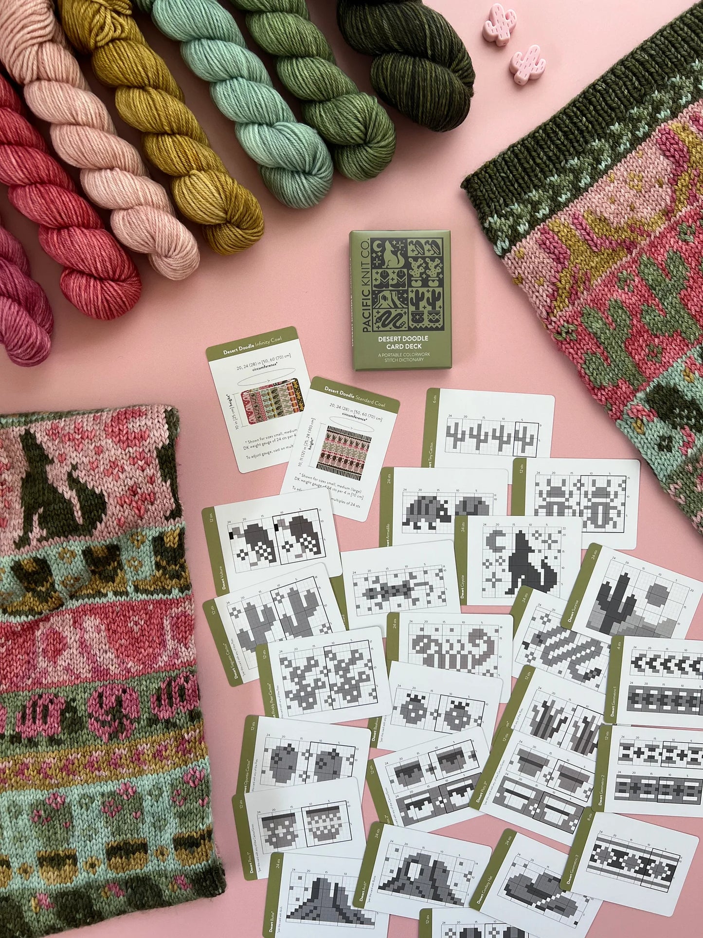 Pacific Knit Co Doodle Card Decks - Desert Theme (Half Deck)