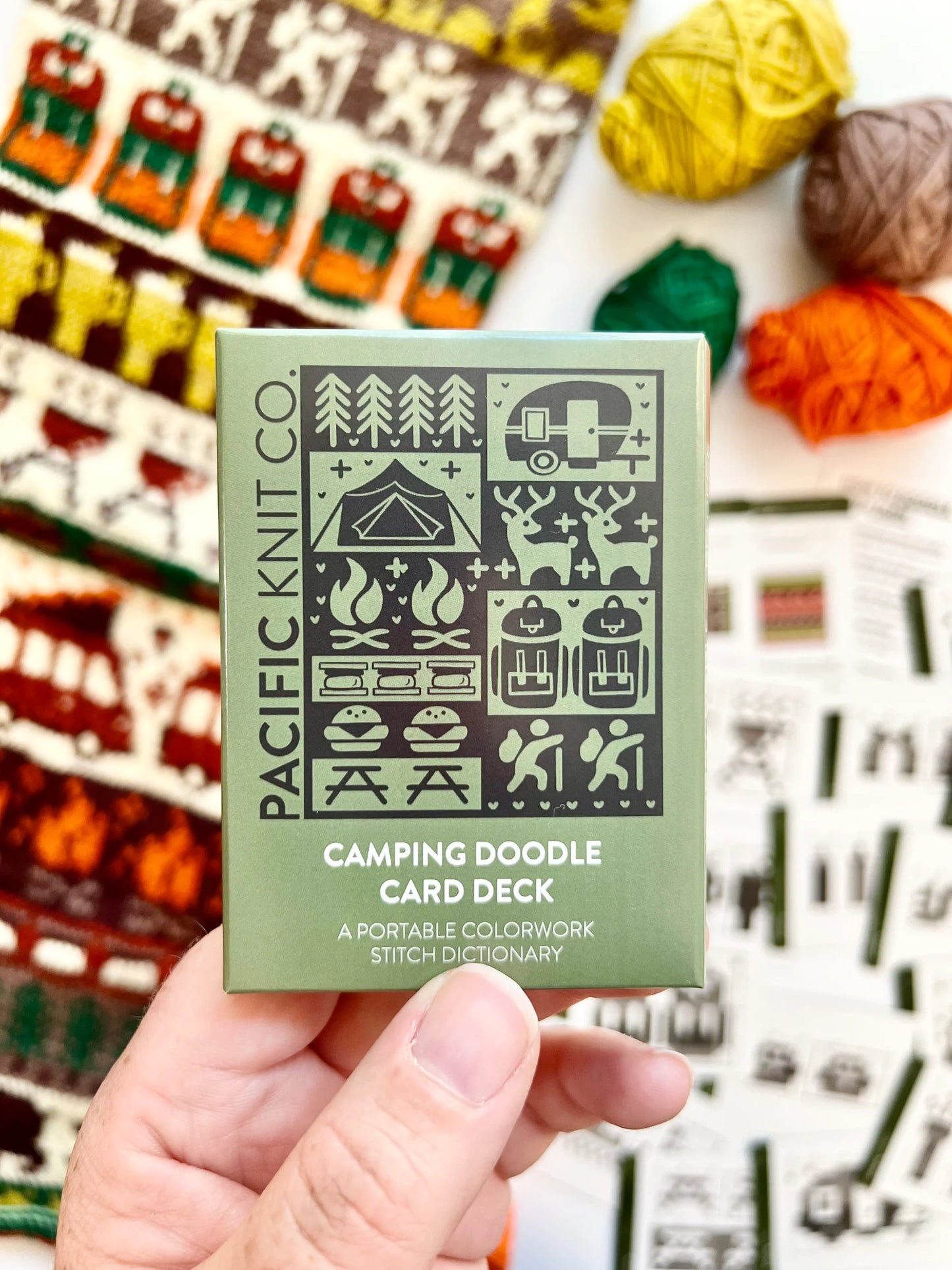 Pacific Knit Co Doodle Card Decks - Camping Theme (Half Deck)
