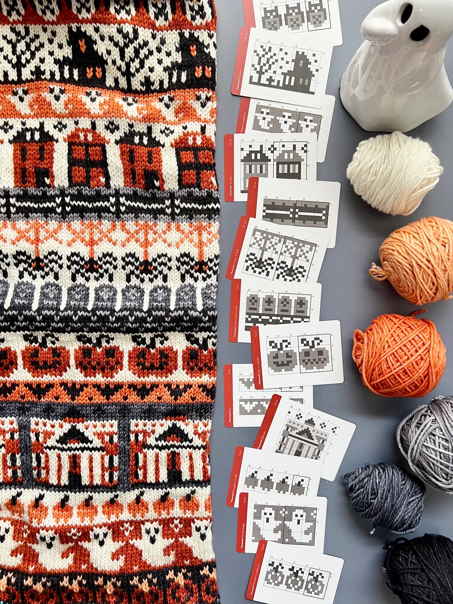 Pacific Knit Co Doodle Card Deck - Haunted Theme (Half Deck)