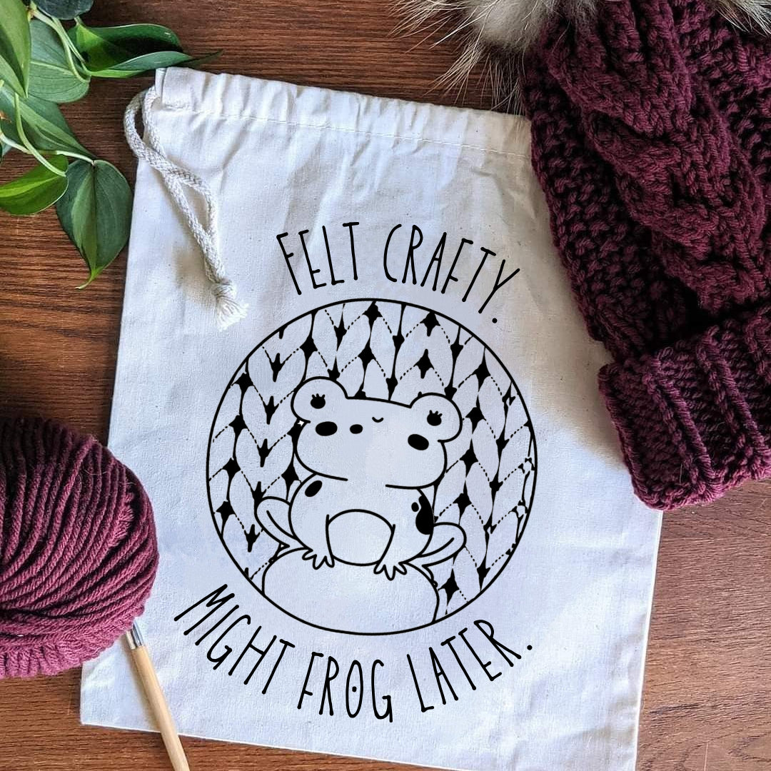 Pine & Purl Drawstring Project Bags