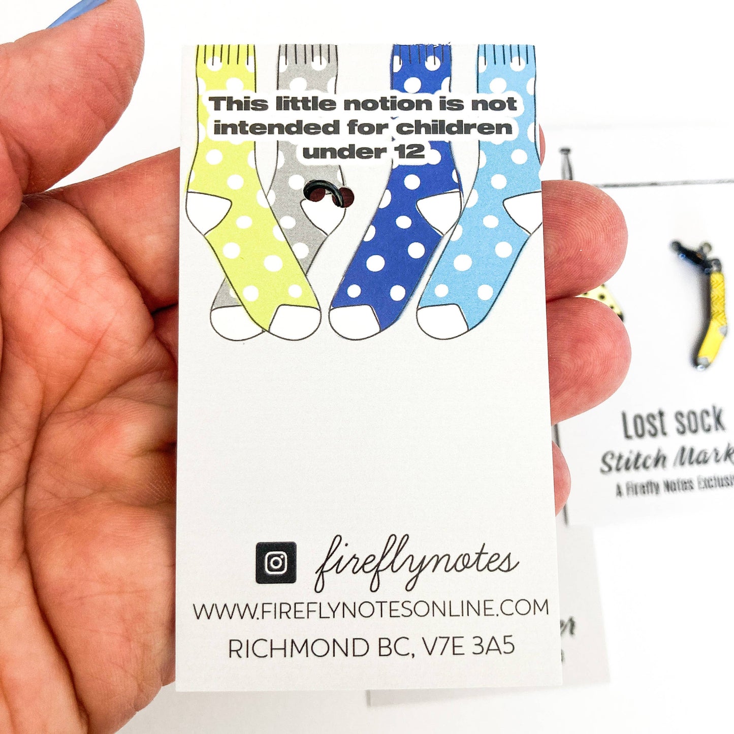 Firefly Notes - Lost sock single stitch marker
