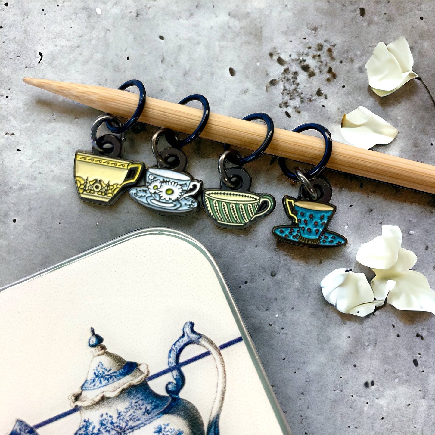 Firefly Notes - Tea Set Stitch Markers for Knitting