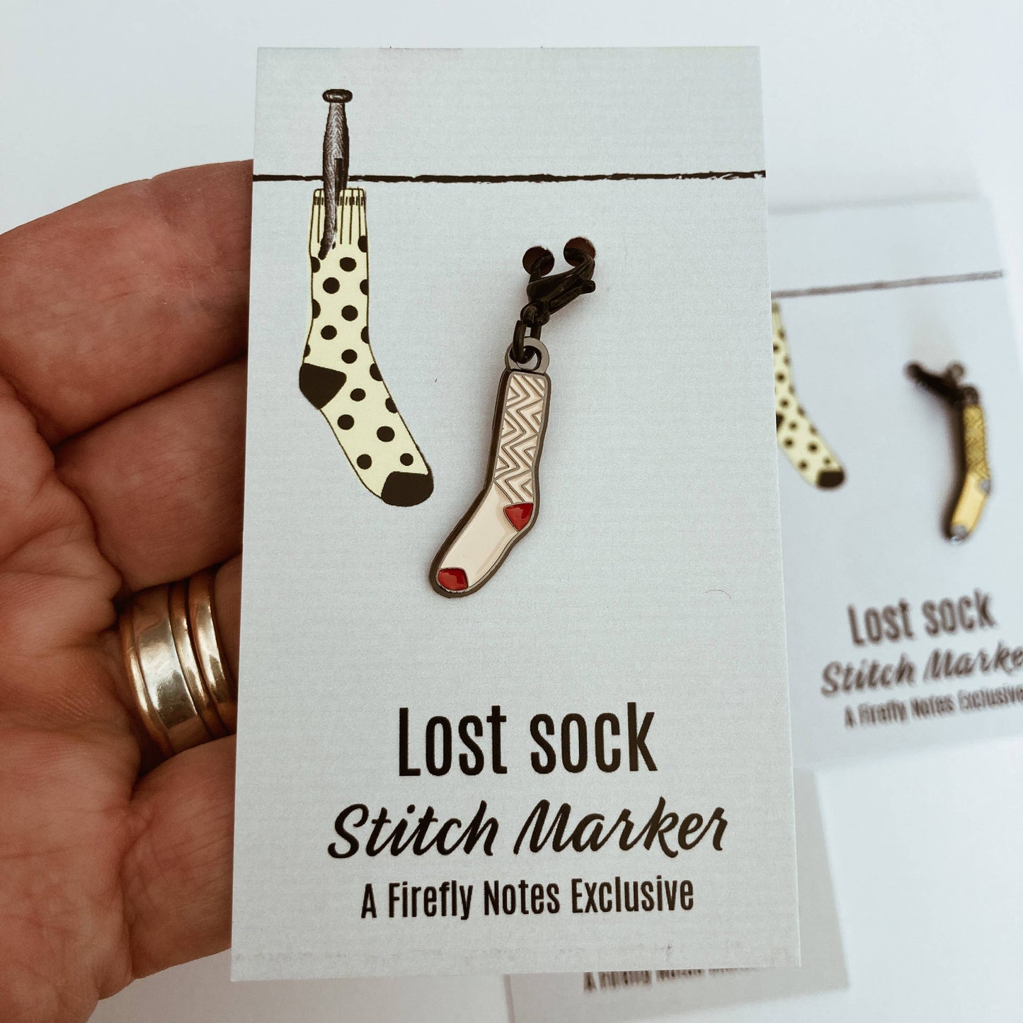Firefly Notes - Lost sock single stitch marker