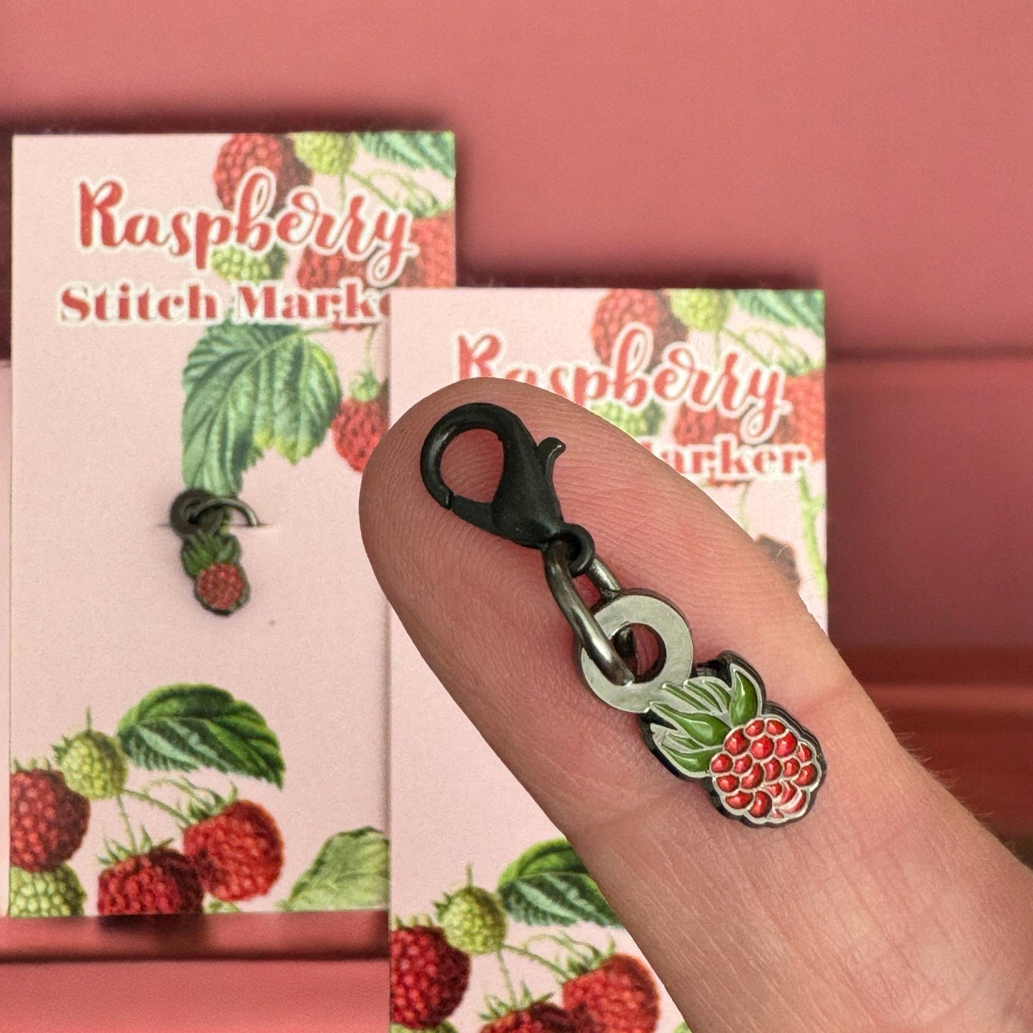 Firefly Notes - Raspberry Single Stitch Markers