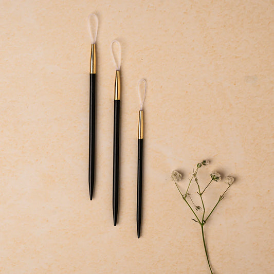 Lantern Moon Ebony Wood Finishing Needles Set of 3 - US 1 - 3 (2.25, 2.75, 3.25mm)