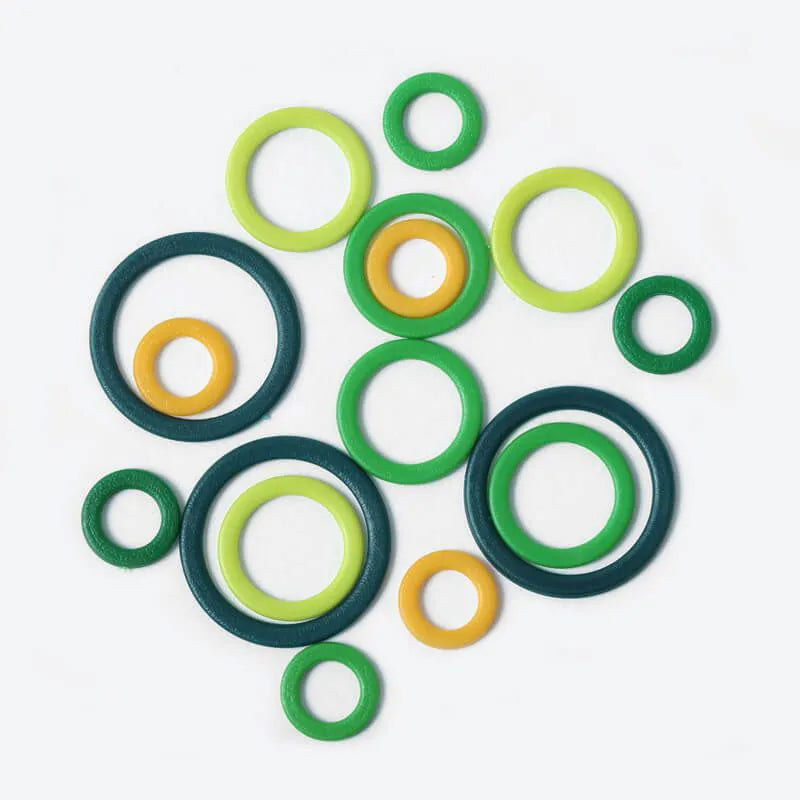 KnitPro Assorted Stitch Ring Markers 50pc. (20 Small, 20 Medium, 10 Large)