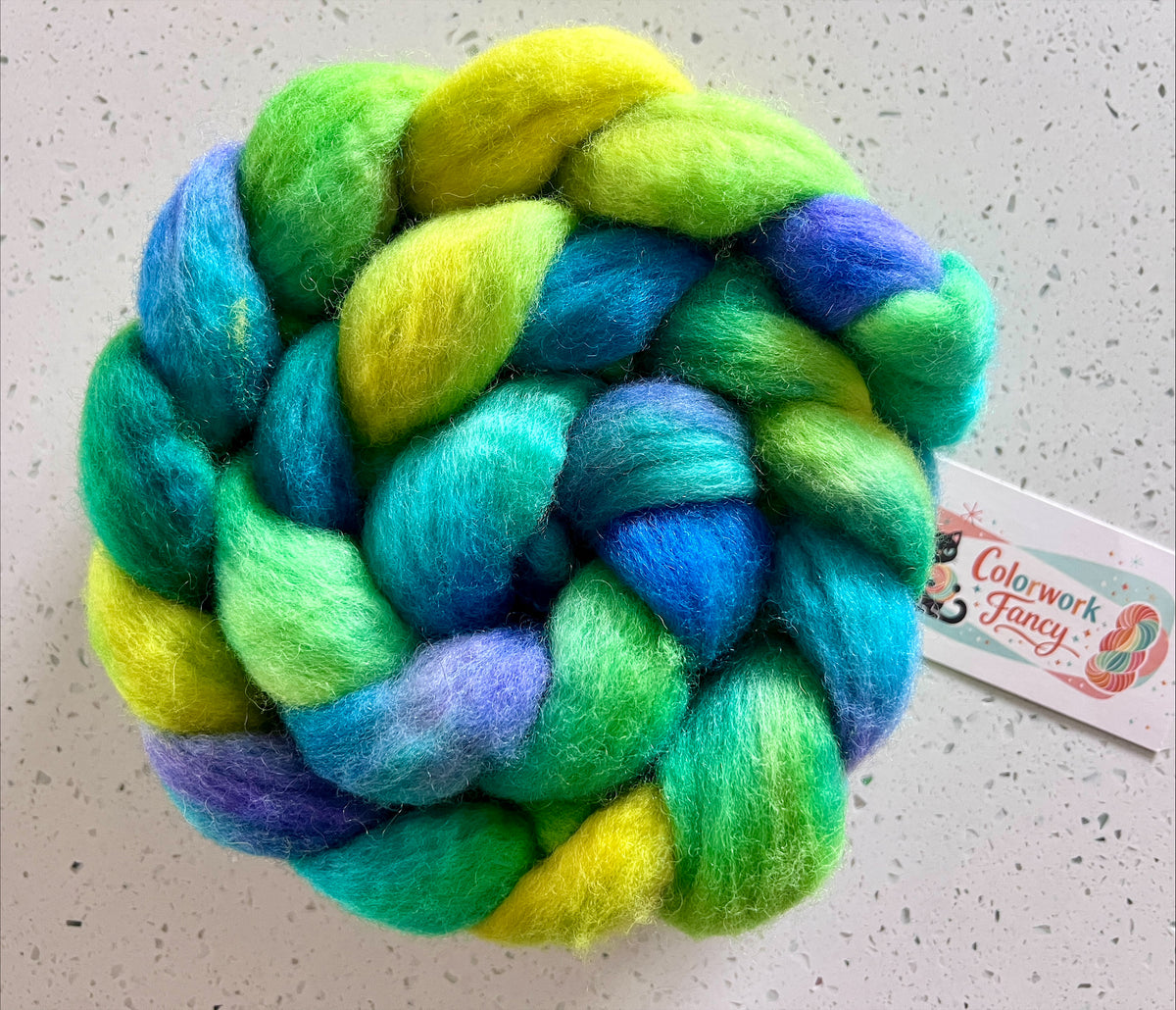 Non Superwash BFL Roving I Colorwork Fancy