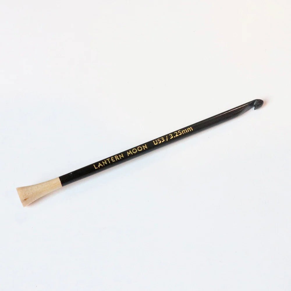 Lantern Moon Ebony Wood Repair Hook - Size 3 - 3.25mm