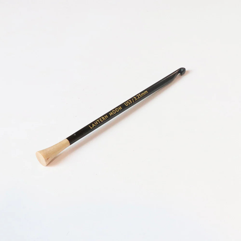 Lantern Moon Ebony Wood Repair Hook - Size 3 - 3.25mm