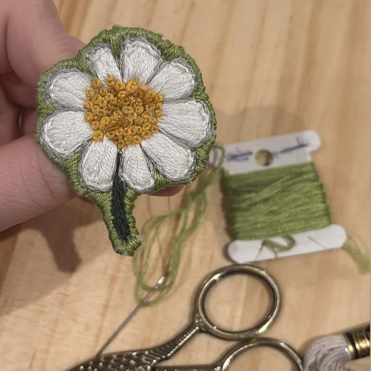 2 Week Beginner Embroidered Pin Class