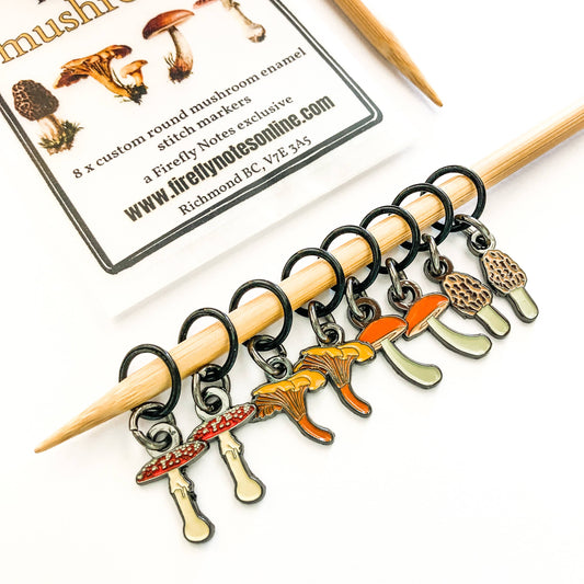 Firefly Notes - Makers mushrooms Stitch Marker Pack