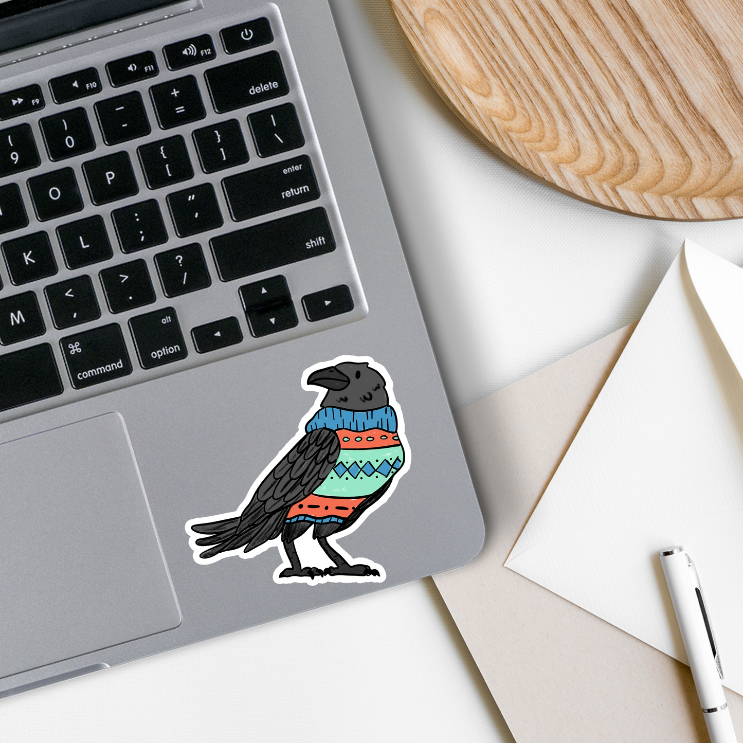 Crow Waterproof Vinyl Sticker | 2.5"