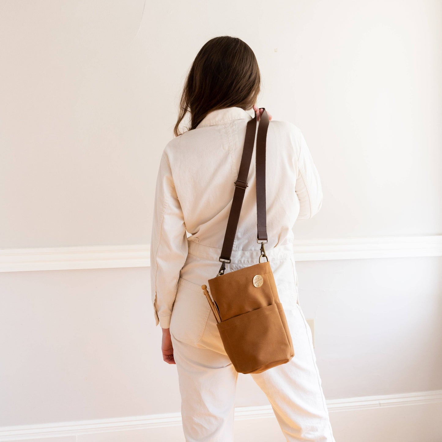 Twig & Horn Canvas bucket bag