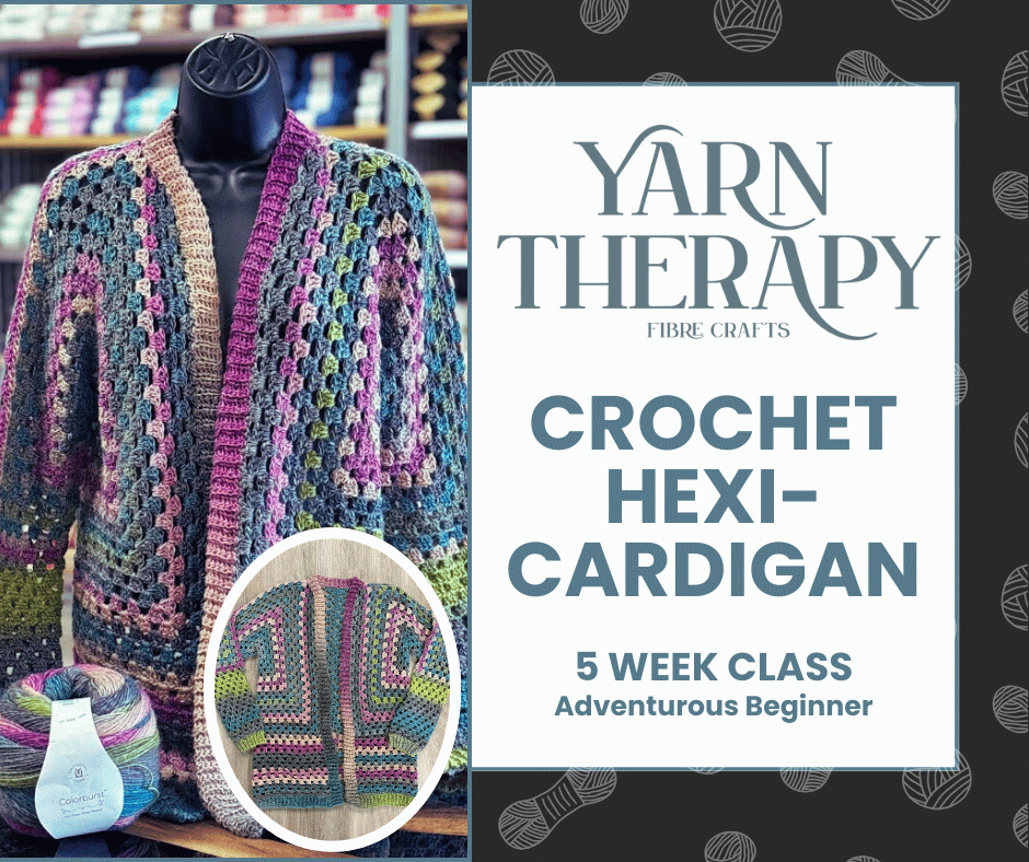 Crochet Hexi-Cardigan 5 Week Class