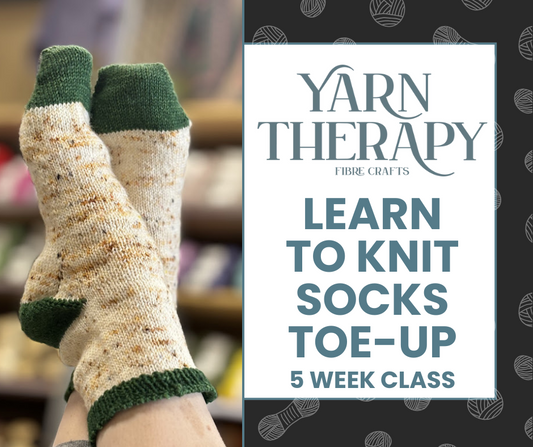 Learn to Knit Socks Toe-Up- 5 Week Class