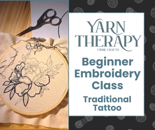 Beginner Embroidery Class - Traditional Tattoo