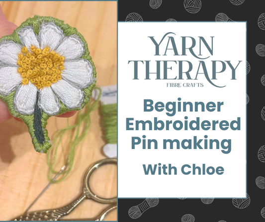 2 Week Beginner Embroidered Pin Class