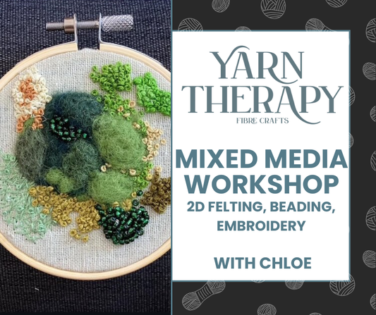 Mixed Media Moss Sampler Workshop - Felting, Embroidery, Beading