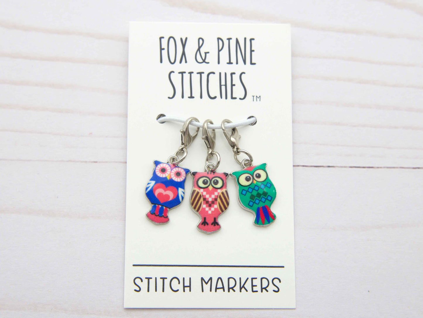 Colourful Owls | Stitch Markers